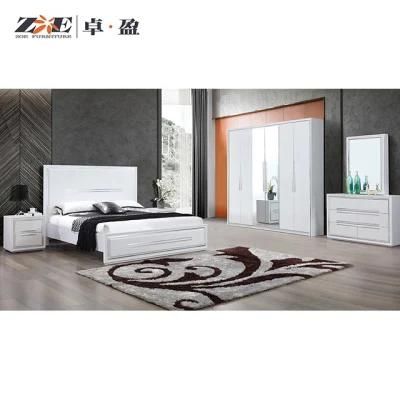 Wooden Hotel Furniture Modern High Glossy Hotel Bedroom Set