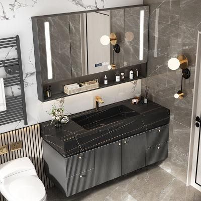 Made in China Hot Selling Bathroom Furniture Vanities with Rock Plate Sink