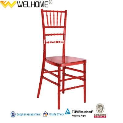High Quality Red Resin Tiffany Chair for Restaurantf (F1024)