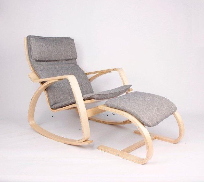 Living Room Furniture Bentwood Leisure Sofa Rocking Chair Comfortable Relax Recliner Chair