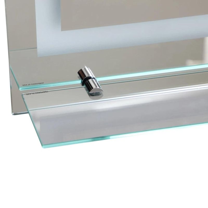 Hot Selling LED Bathroom Mirror with Glass Frame and Touch Switch