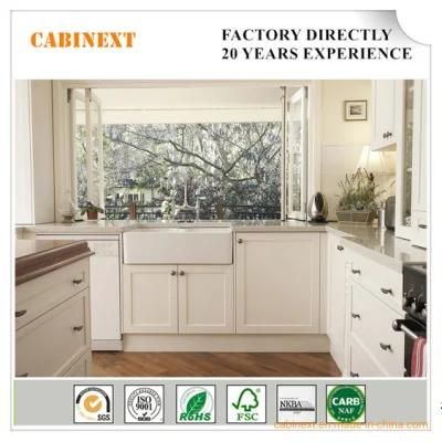 Wholesale Solid Wood Kitchen Cabinets White Lacquer American Shaker Style