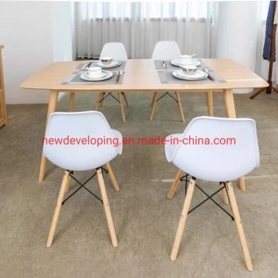 Hot Selling and Modern Home Furniture Bamboo Panel Dining Table, Dining Table Set
