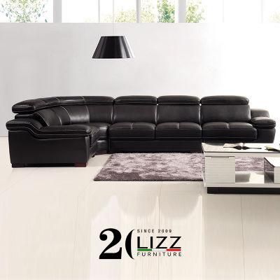 Modern Home Furniture Leisure Genuine Leather Sofa for Office&Hotel