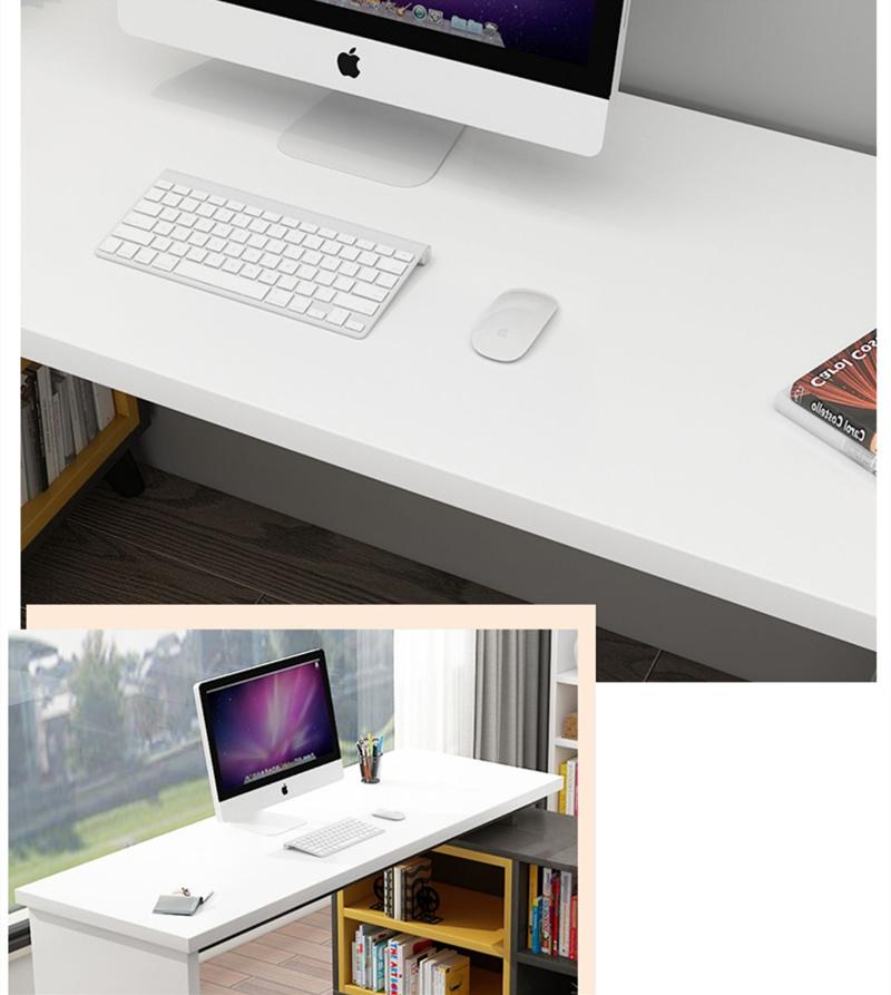 Modern Style Office Home Furniture Wooden L Shape Storage Computer Study Tables