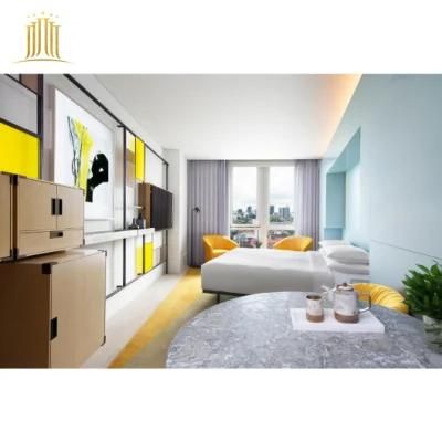 Customised Project Order 3D Design 5 Star Seoul Hotel Bedroom Furniture Set
