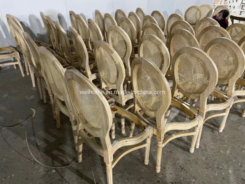 Modern Wooden French Style Upholstered Louis Chair Dining Furniture