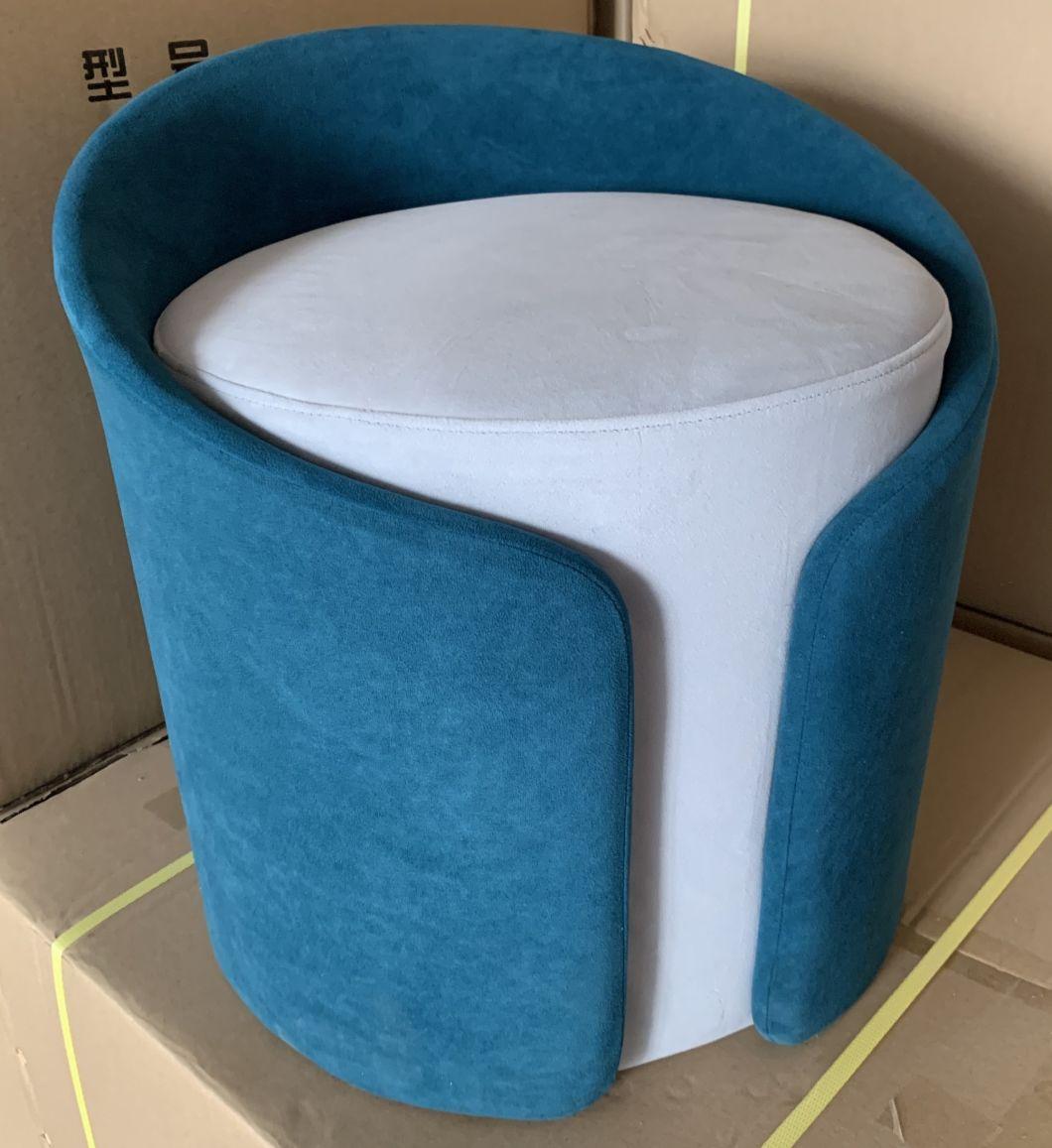 2020 New Moulded Injection Foam Round Column Pouf Bar Stool