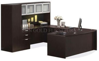 Wood Furniture Integrated Office Desk with Filing Cabinet (SZ-OD255)