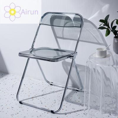 Outdoor Party Event Wedding Dining Chair Exhibition Steel Folding Chair for Trade Show Booth