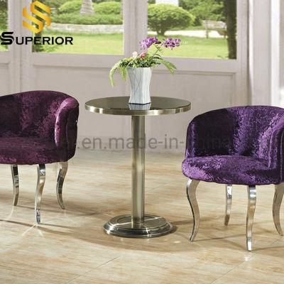 High Quality European Style Stainless Steel Frame Accent Chair