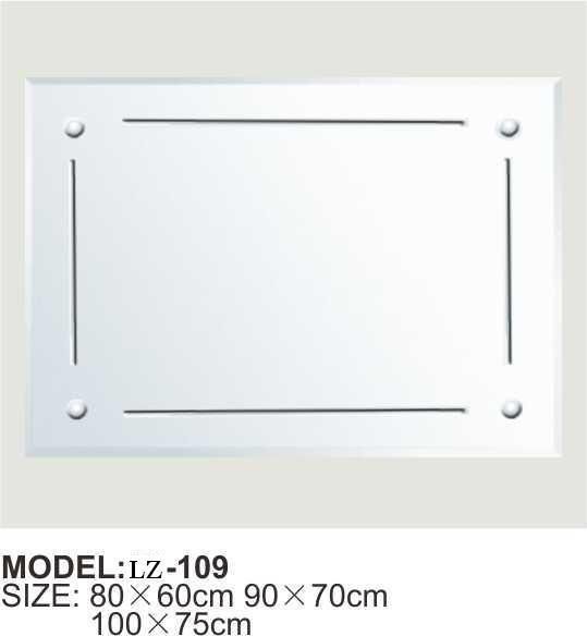 Rectangle Simple Pure Wall Classic Bathroom Sliver Mirror