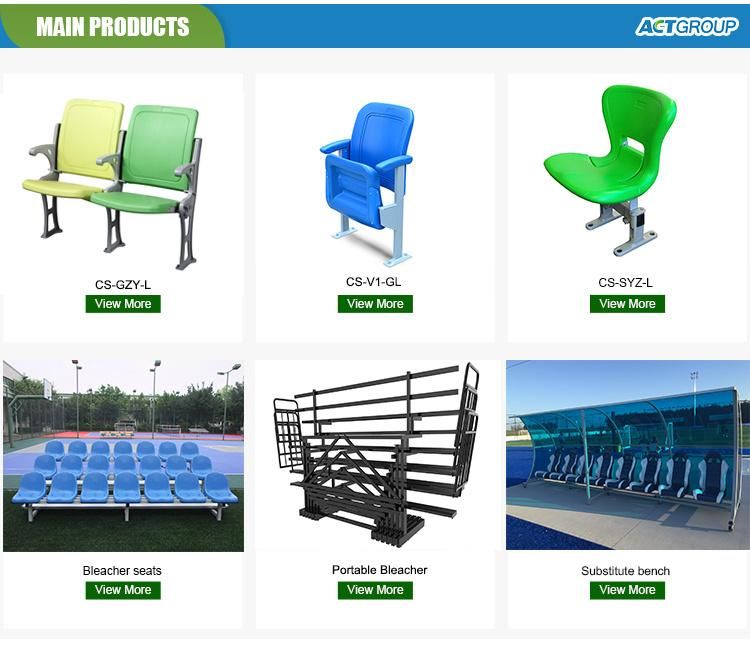 Full Backrest Injection Molded Stadium Chair, Plastic Arena Seats