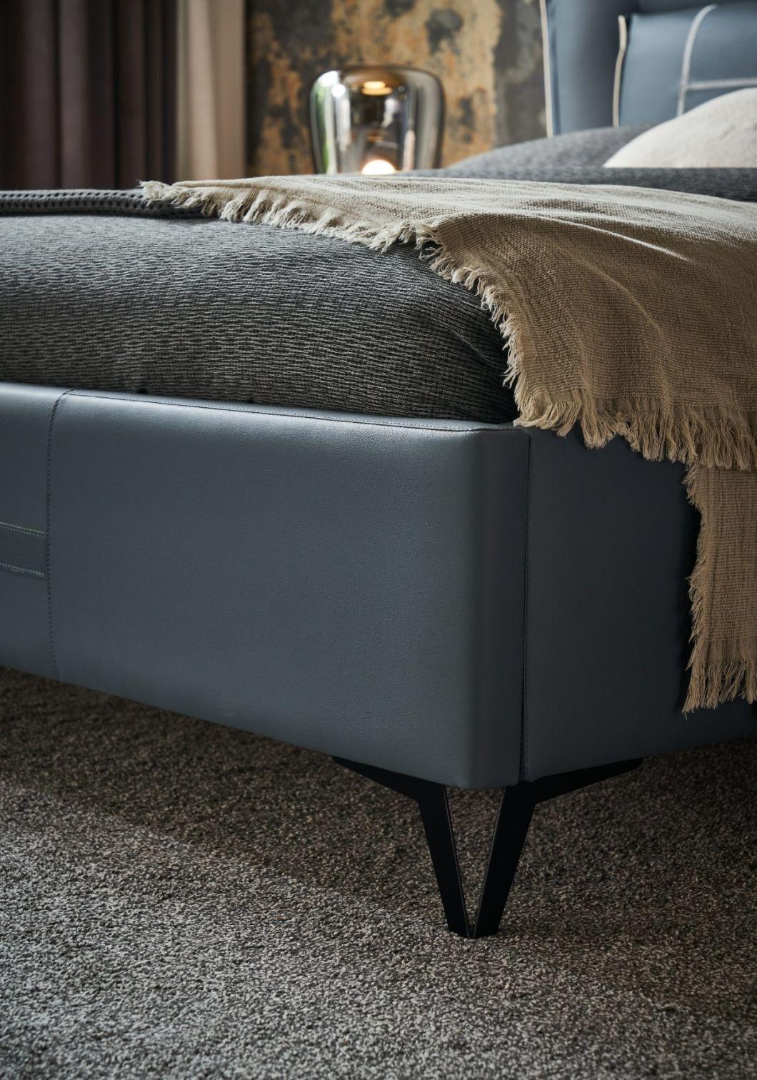 New Bed Designer Beds Bedroom Furniture Set King Bed Leather Bed a-GF007