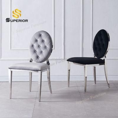 Hot Selling Furniture Stainless Steel Frame Dining Chair for Home