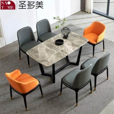 Modern Living Room Dining Room Furniture V-Shaped Table Solid Wood Dining Table