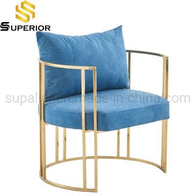 Cheap Price Modern Style Metal Frame Fabric Lounge Chair