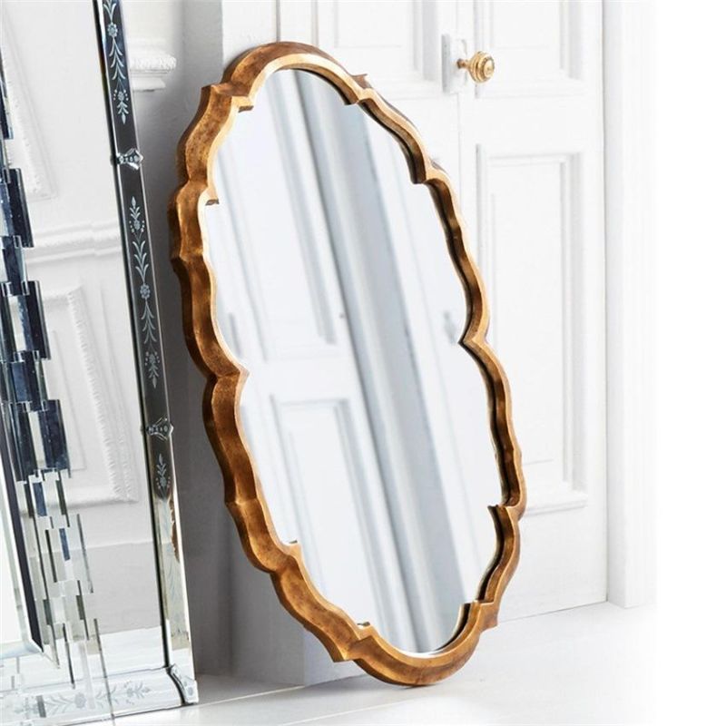 European Nordic Oval Creative Old Mirror Antique Bathroom Porch Mirror Decorative Mirror American Dressing Mirror