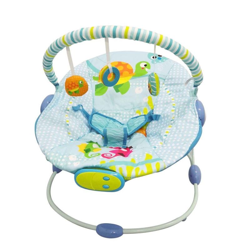 2022 Wholesale Baby Bouncer Rockers Musical Vibration Baby Rocking Chair with Toys