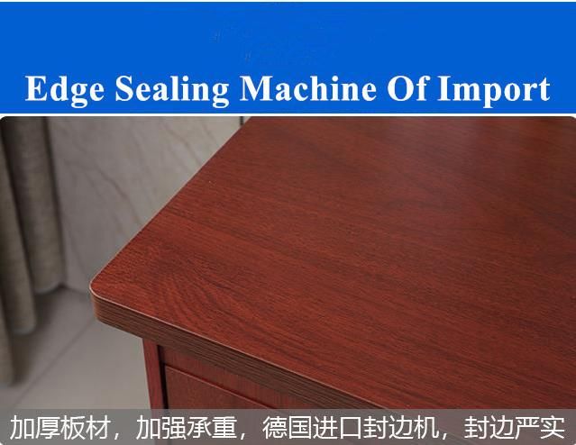 Chinese Modern Furniture Monitor Office Staff Wooden Computer Desk Design with Lock Drawers