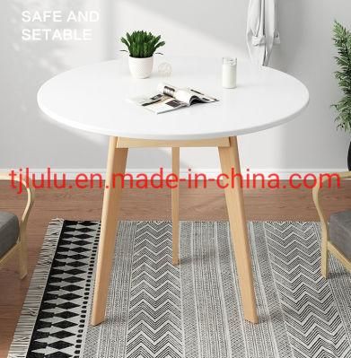 Nice Finish Small Round Coffee Table Wooden Legs Sofa Side Table Bed Side End Table Living Room Furniture