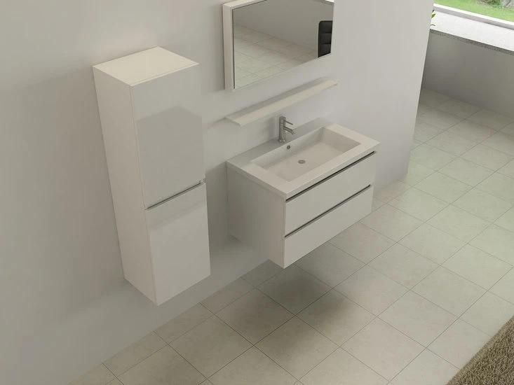 2022 Modern and Simple Bathroom Melamine Vanity Cabinet with Mirror Cabinet