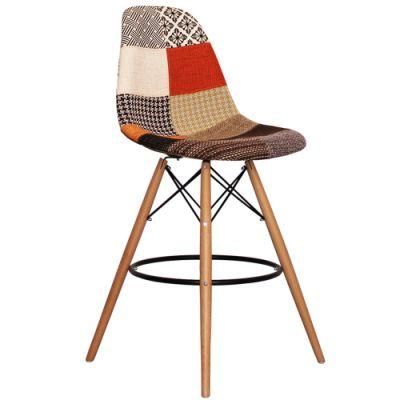 Hot Sale Modern Style Patchwork Bar Stools Dining Chair Plastic Chair Outdoor Chair