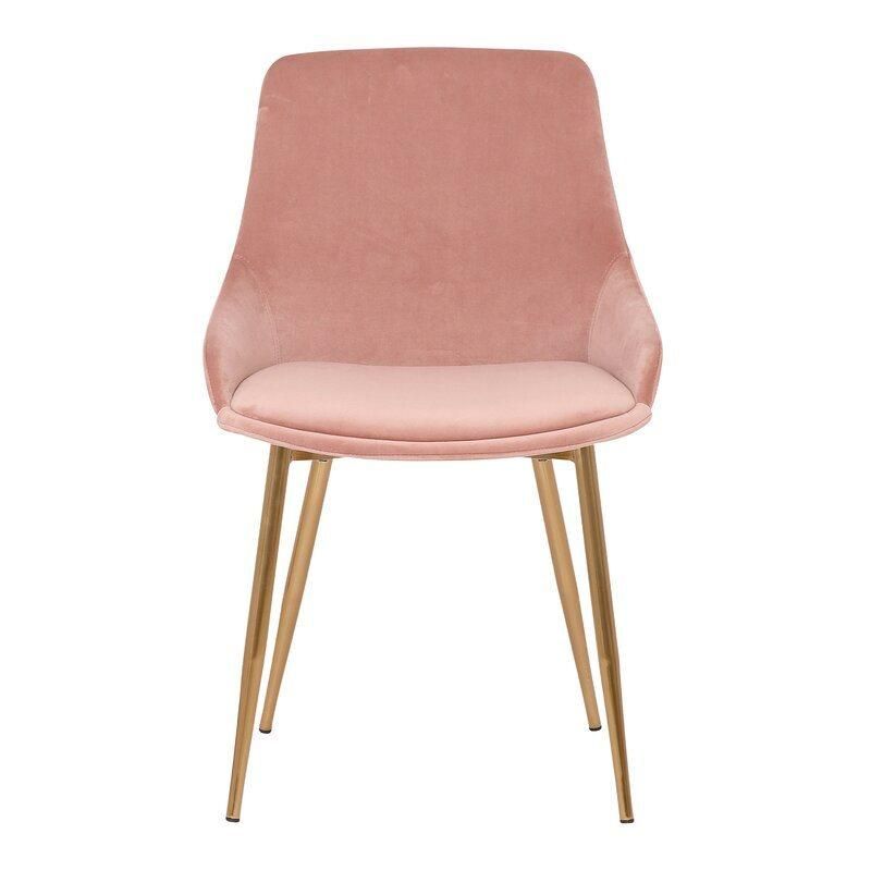 Modern Hotel Dining Chair with Velvet Fabric