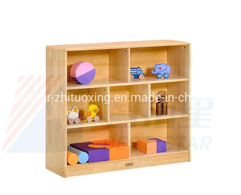 Children School Furniture, Preschool and Kindergarten Day Care Center Wood Schoolbag Cabinet, Kids Nursery Toy Storage Cabinet