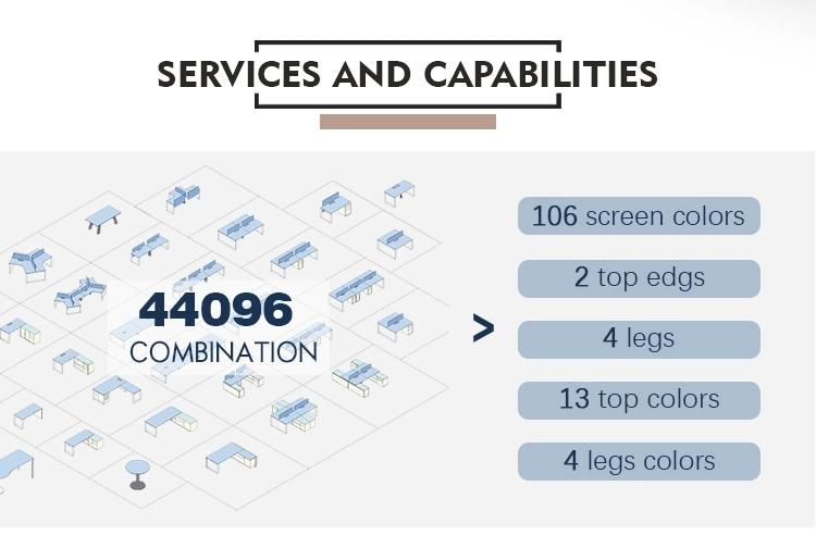 Morden Style Workstation Desk Modular Manufacture Office Furniture