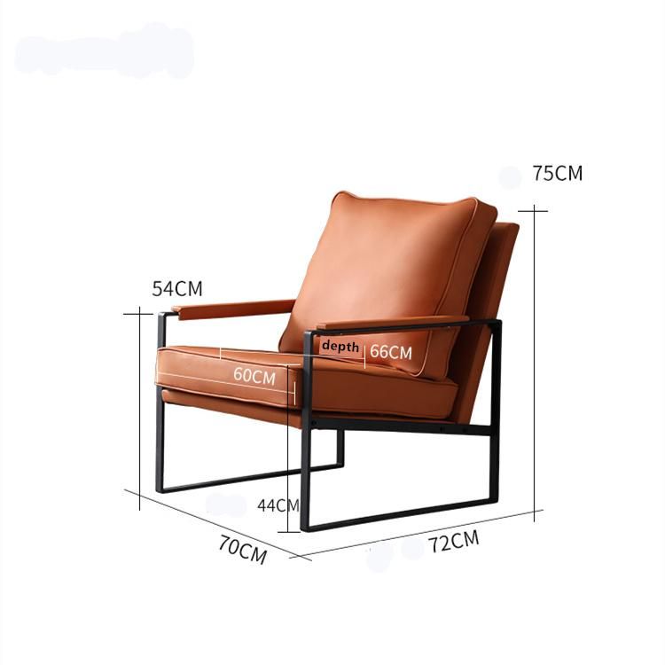 Living Room Furniture Leisure Office Single Reception Sofa Leather Lounger Chair