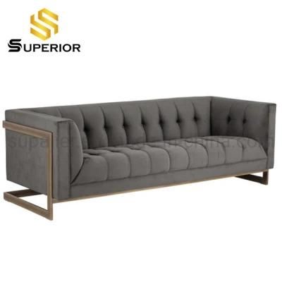 Living Room Furniture Luxury Lounge Velvet Sofa
