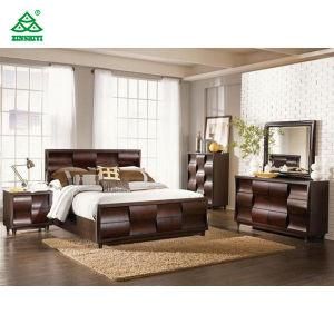 America Style Fancy Hotel Bedroom Furniture Sets Customized Wood Frame