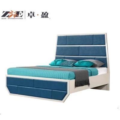 Modern Home Furniture Beautiful Memory Foam Mattress Blue Bed Bunk King Size Car Bed