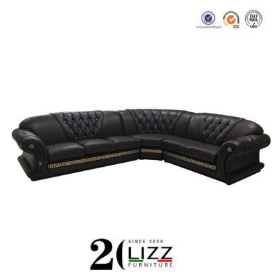 Promotion Living Room High Quality Europe Modern Home Furniture Leather Sofa