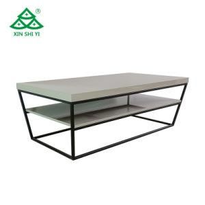 in Stock Two Layer Coffee Table Living Room Furniture Wholesale