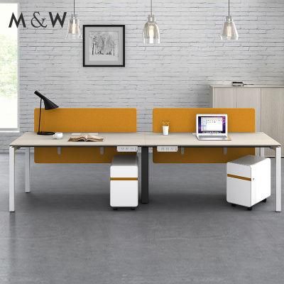Modern Design Quality Standard Size Double Side Office Furniture Table 2 Person Staff Workstation Office Work Desk