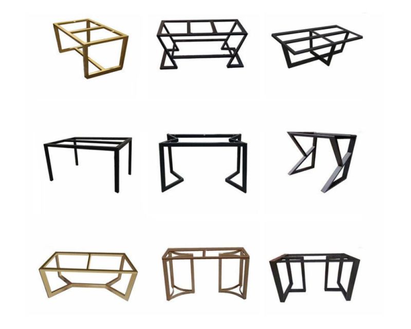 Modern Decorative Metal Cast Iron Coffee Metal Table Frame Dining Furniture Legs