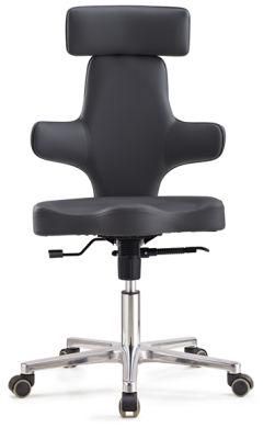 Hy6033 Best Selling Black PU Leather Revolving Office Chair with Backrest