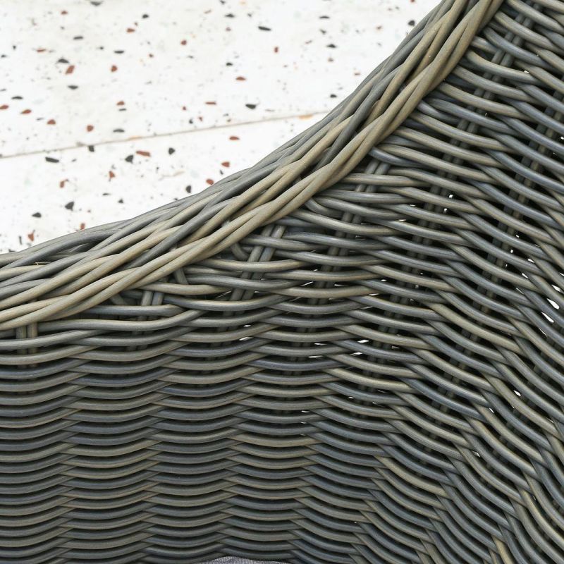 Modern Furniture Leisure Patio Teak Wood Aluminum Textilene Rope Outdoor Furniture
