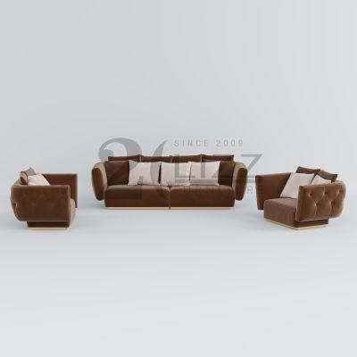Leisure Modern Style Sectional Home Hotel Furniture Nordic Living Room Soft Fabric Sofa