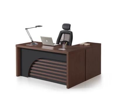 L Shaped Computer Table Wooden Office Furniture Modern Office Table