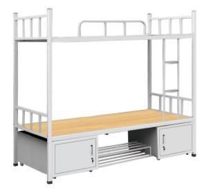 Metal Bunk Bed with Stairs and Storage