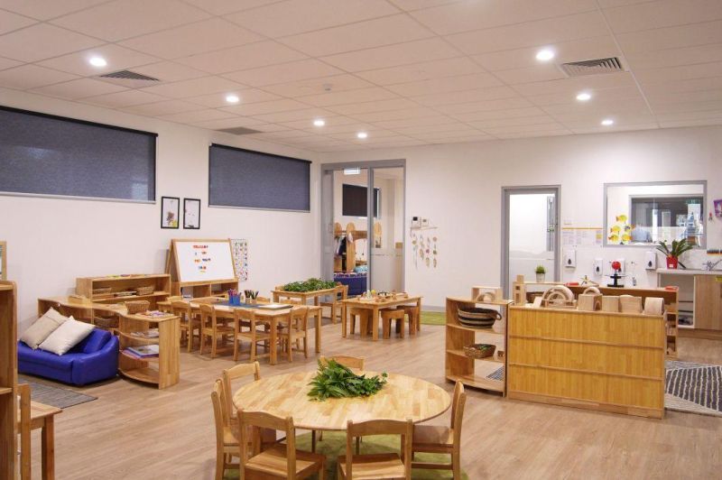 Multi-Function Kindergarten Classroom Table, Preschool Children Rectangle Wooden Study Table, School Furniture Kids Table