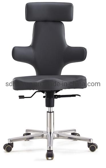 Hy6033 Best Selling Black PU Leather Revolving Office Chair with Backrest