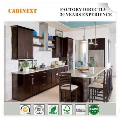 New American Modern Style Solid Wood Kitchen Cabinets High Quality