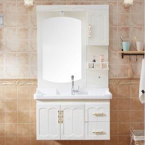 2019 White PVC Bathroom Vanity Furniture with Mirror