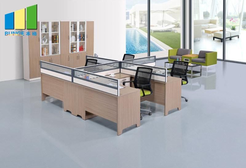 4 Person Seat Desk Modern Office Furniture for Computer Workstations