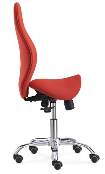 Adjustable Ergonomic Saddle Seat Stool with Backrest Office Chair