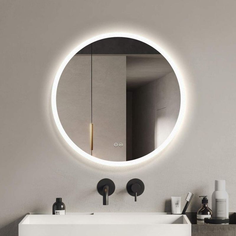 Bathroom Round Mirror Touch Switch Smart Lighted LED Mirror Manufacturer